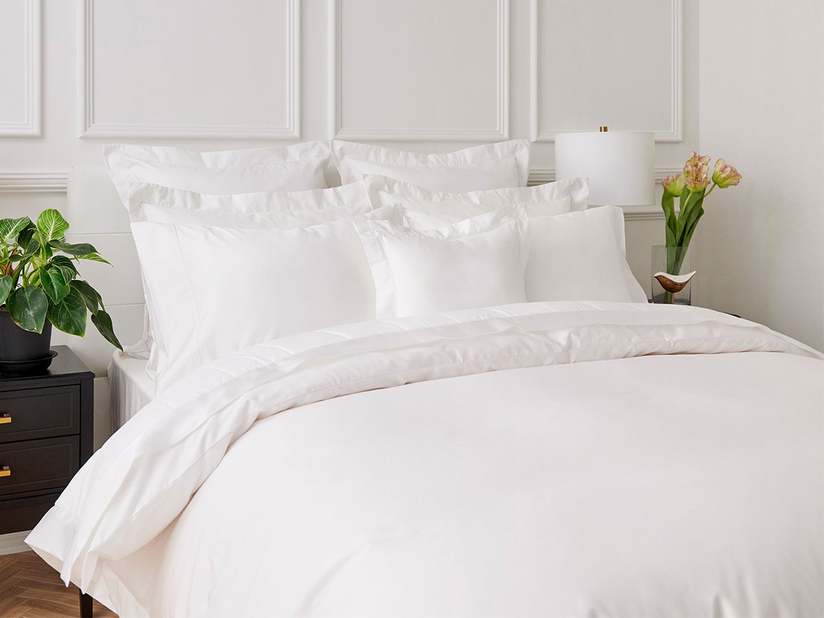 HOTEL LIKE INTERIOR 400TC Cotton Sateen Blanket / ホテルライクインテリア 400TC サテン織りブランケット （寝具・タオル > ベッドカバー・ベッドリネン） 9