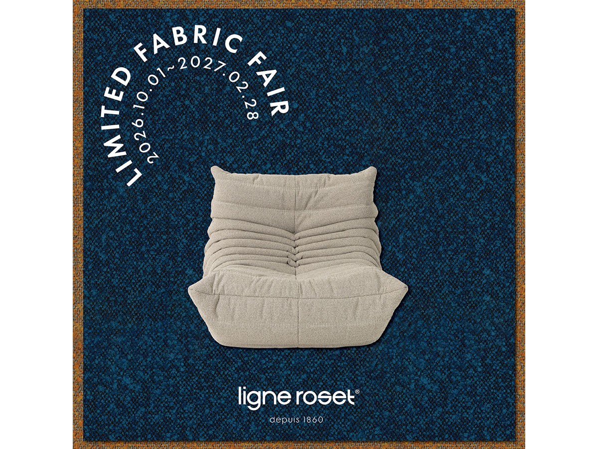 ligne roset LIMITED FABRIC 2026 LEZ
ROSETTogo / リーン・ロゼ 期間限定張地 LEZ
ロゼトーゴ 1P （ソファ > 一人掛けソファ） 4