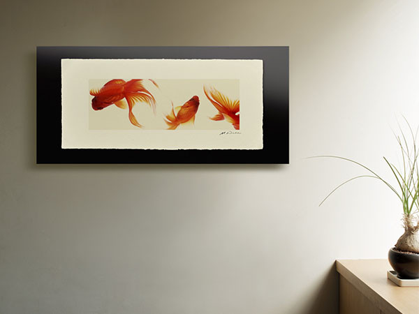 IGREBOW 金魚 / アイグレボゥ 金魚 1 × 3［ J-617-59 ］ （オブジェ・アート > アート） 1