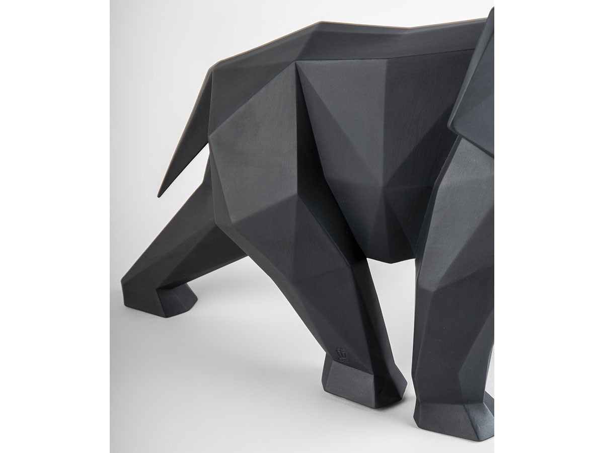 LLADRO Origami Elephant / リヤドロ オリガミ エレファント（ブラック） （オブジェ・アート > オブジェ） 10