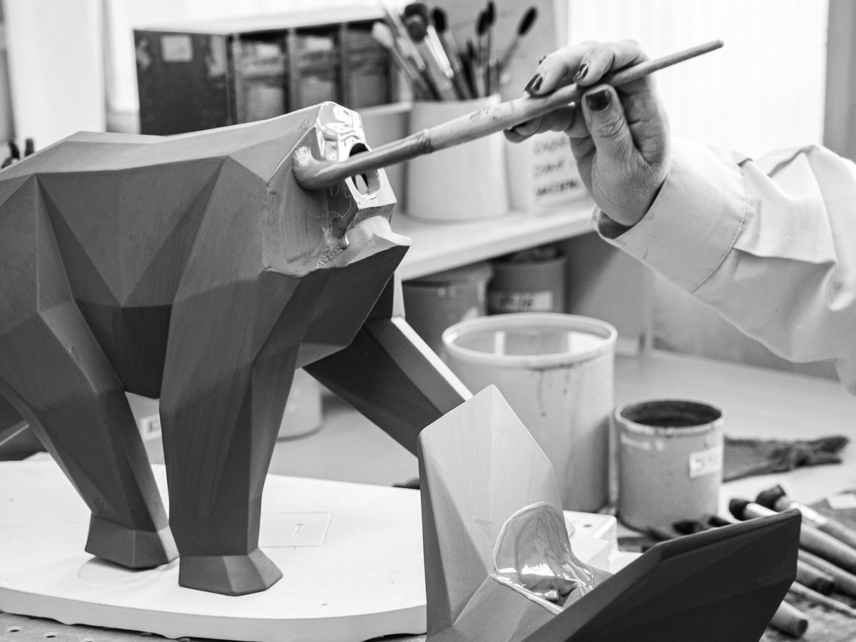 LLADRO Origami Elephant / リヤドロ オリガミ エレファント（ブラック） （オブジェ・アート > オブジェ） 12