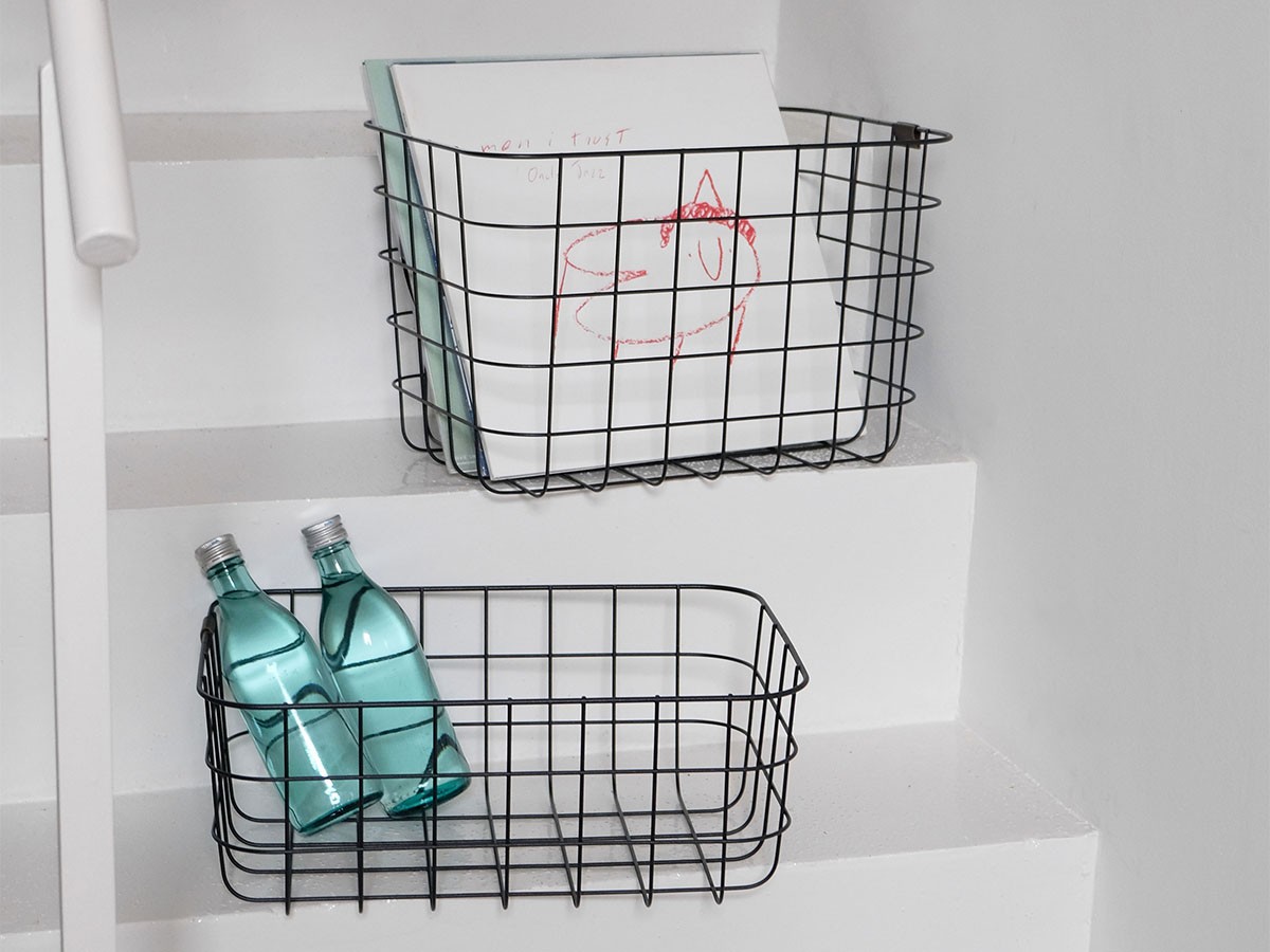 MOHEIM WIRE BASKET / モヘイム ワイヤーバスケット M （雑貨・その他インテリア家具 > かご・バスケット） 6