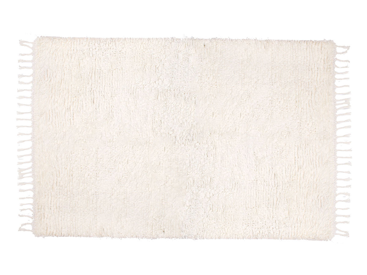 NZ wool rug white 1