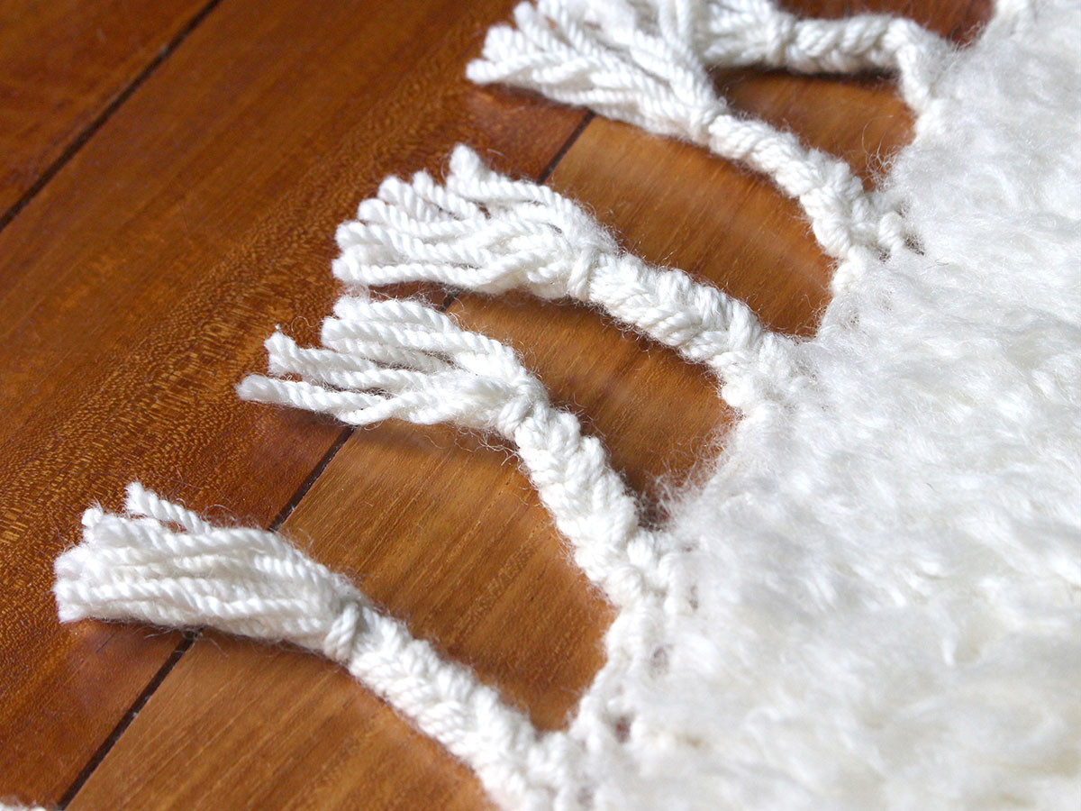NZ wool rug white 7