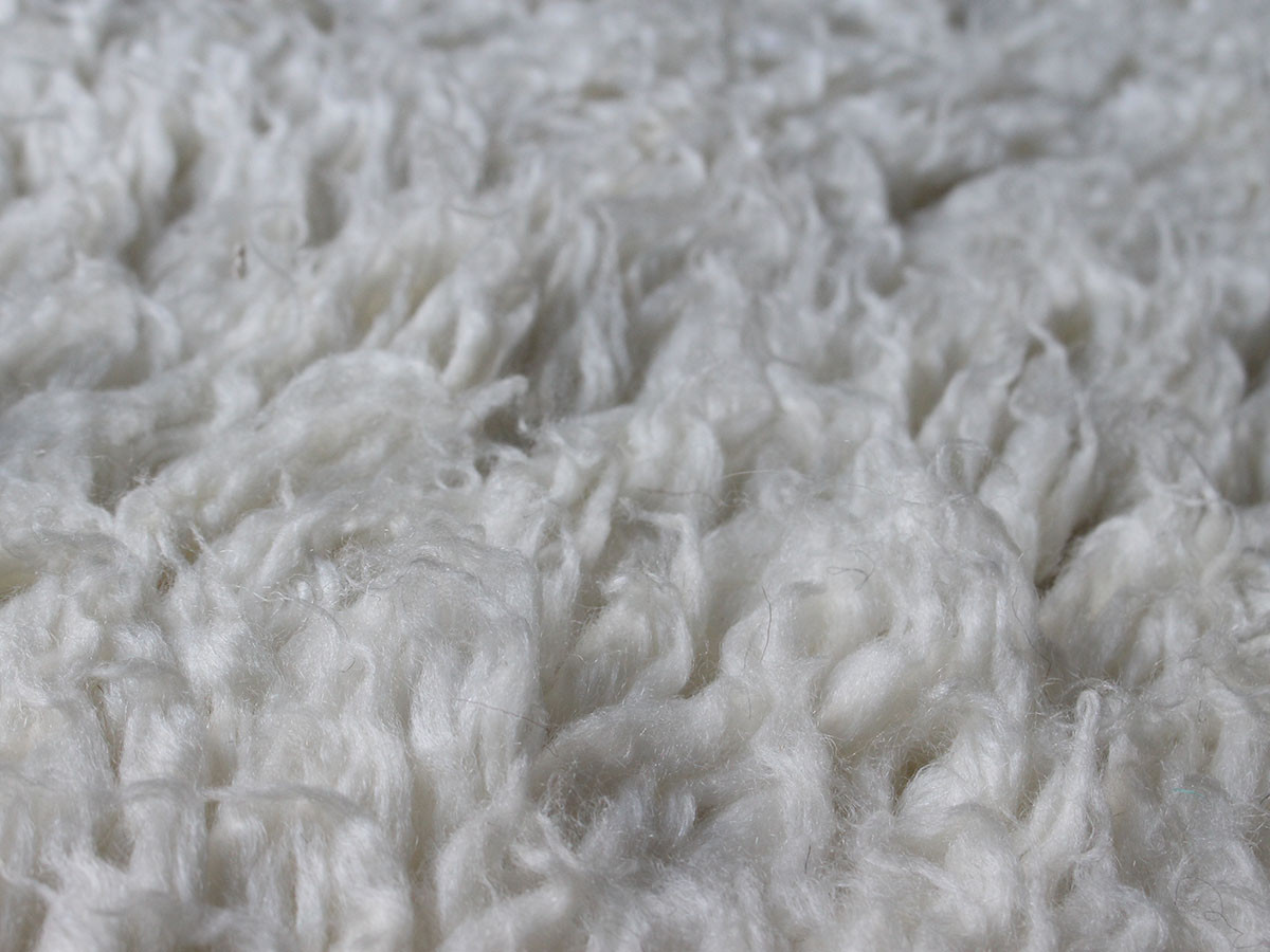 NZ wool rug white 9