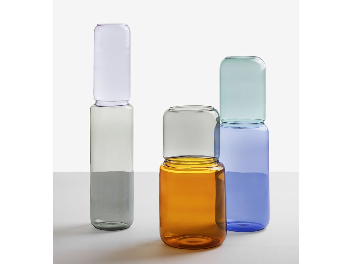 ICHENDORF MILANO Revolve Vase / イッケンドルフ・ミラノ リボルブ ベース 35cm（ブルー / アンバー / クリア） （花器・プランター・グリーン > 花瓶・フラワーベース） 2