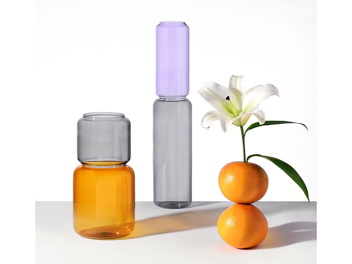 ICHENDORF MILANO Revolve Vase / イッケンドルフ・ミラノ リボルブ ベース 35cm（ブルー / アンバー / クリア） （花器・プランター・グリーン > 花瓶・フラワーベース） 3