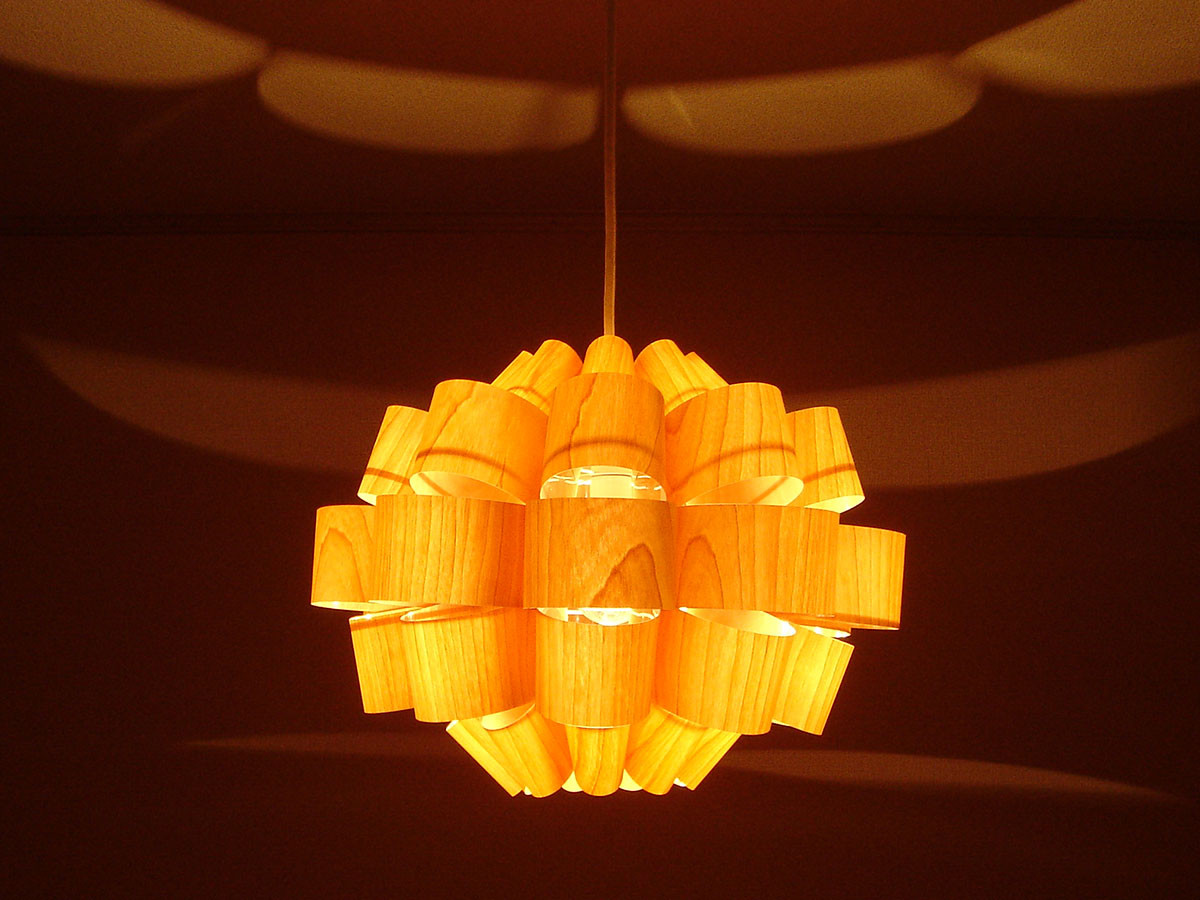 TOSHIYUKI TANI P.P. WOOD LAMP SHADE Don2-wood / 谷 俊幸 P.P. ランプシェード どん2 ウッド （ライト・照明 > ペンダントライト） 2
