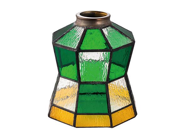 CUSTOM SERIES
4 Ceiling Lamp × Stained Glass Helm / カスタムシリーズ
4灯シーリングランプ × ステンドグラス（ヘルム） （ライト・照明 > シーリングライト） 6