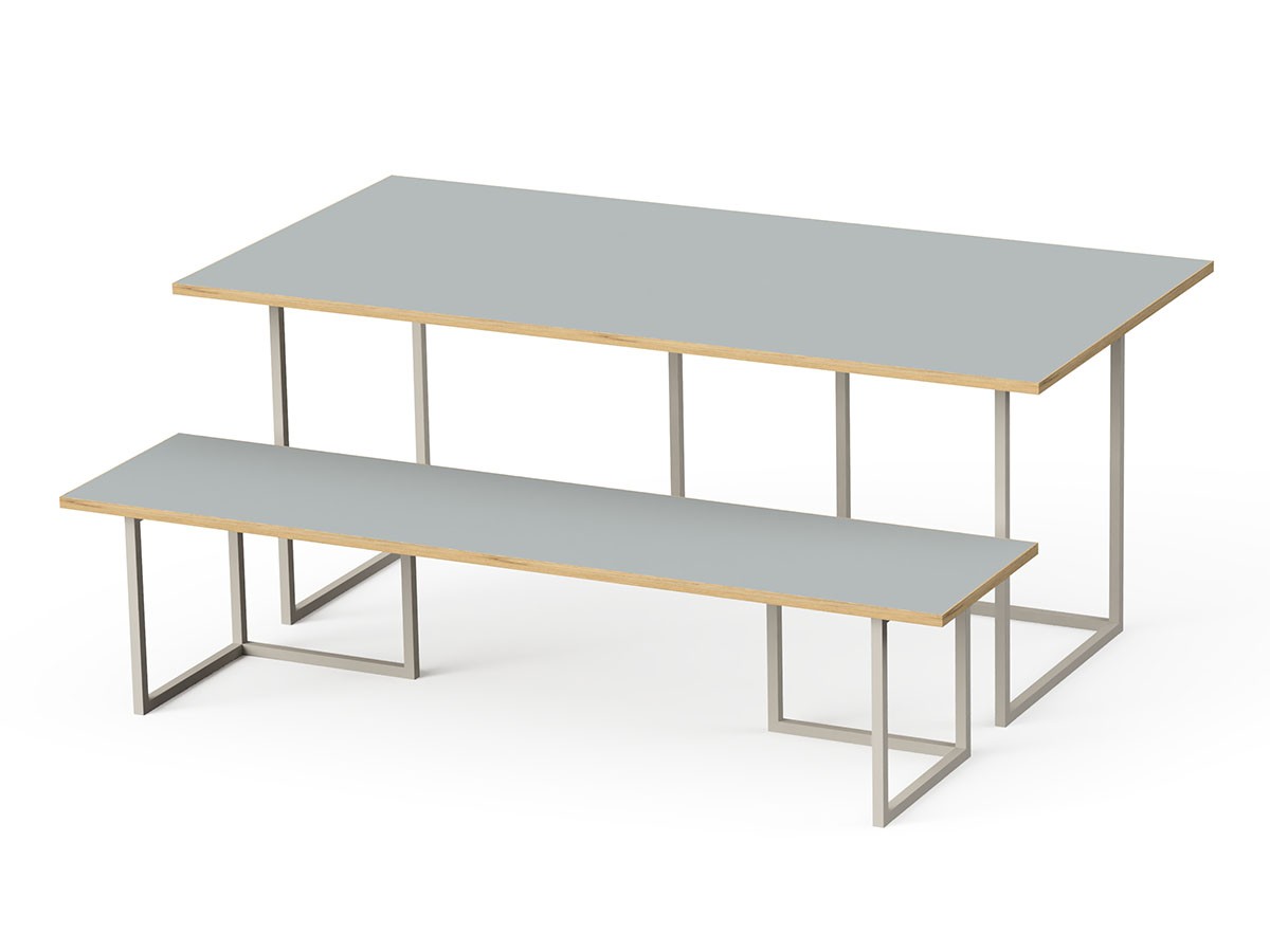 stiiilll Table Set / スティール テーブルセット
メラミンウッド天板 + スチール脚 L （テーブル > ダイニングテーブル） 24