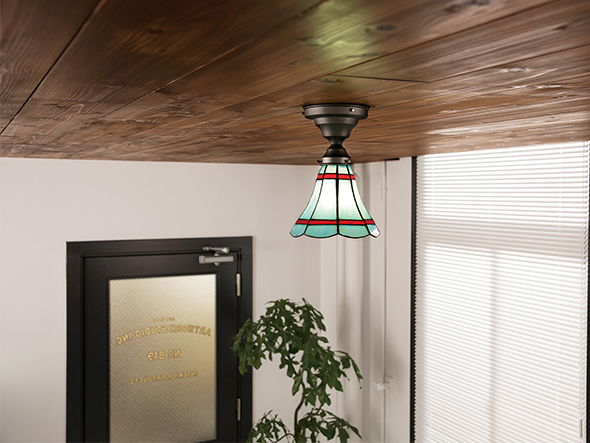 CUSTOM SERIESBasic Ceiling Lamp × Stained Glass Break / カスタムシリーズ
ベーシックシーリングランプ × ステンドグラス（ブレイク） （ライト・照明 > シーリングライト） 2