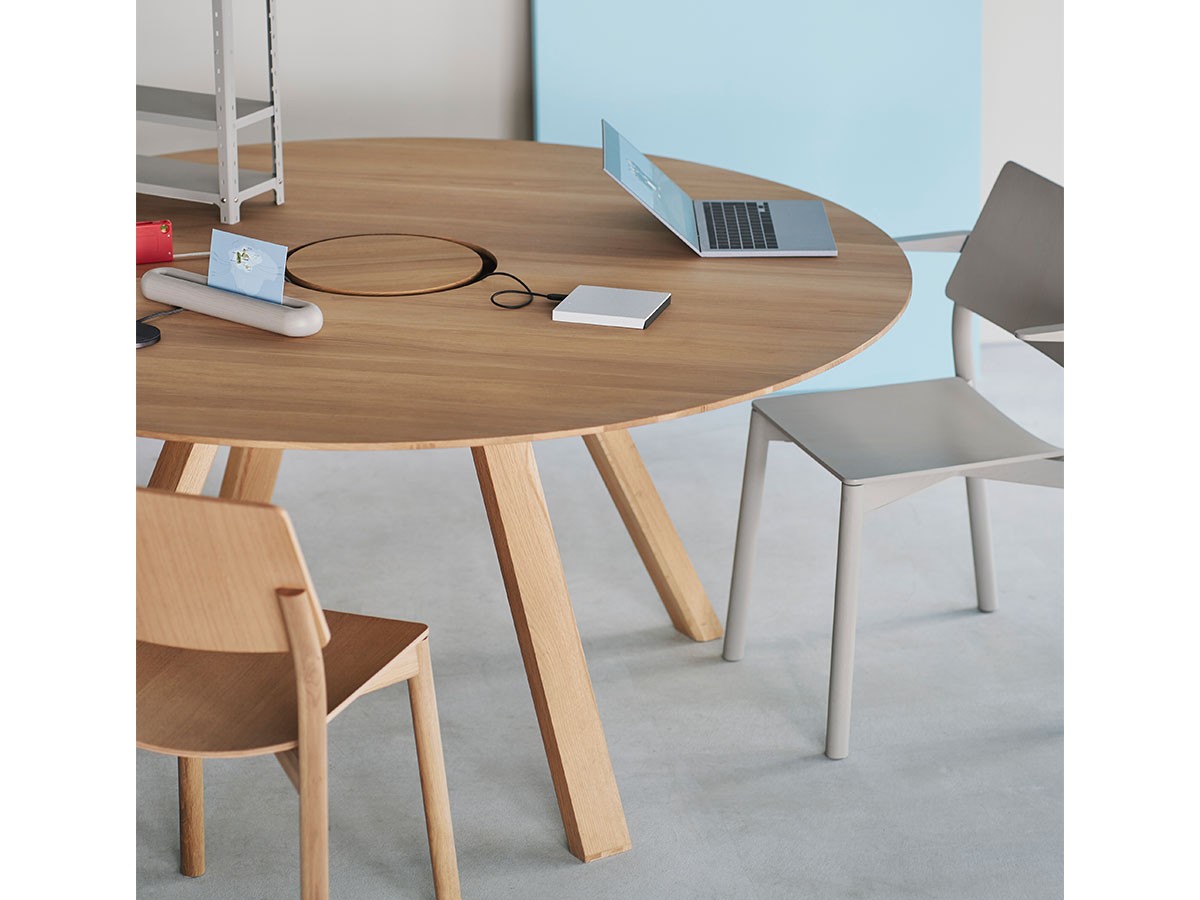 KARIMOKU NEW STANDARD SPECTRUM WORKSTATION ROUND ST 160 / カリモクニュースタンダード スペクトラム ワークステーション ラウンドST 160 （テーブル > ダイニングテーブル） 3