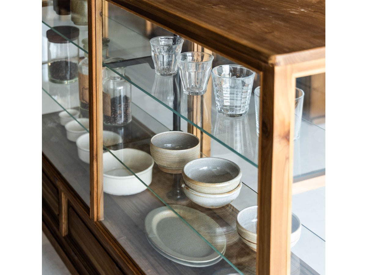 Knot antiques ASAHI GLASS CABINET / ノットアンティークス アサヒ ガラスキャビネット （収納家具 > キャビネット） 5