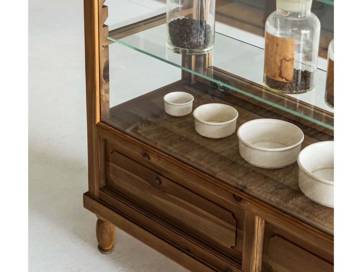 Knot antiques ASAHI GLASS CABINET / ノットアンティークス アサヒ ガラスキャビネット （収納家具 > キャビネット） 7