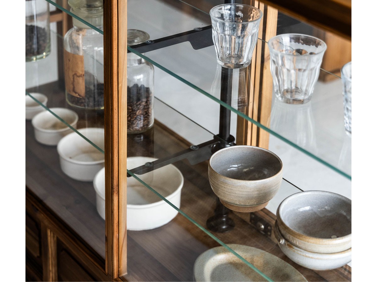 Knot antiques ASAHI GLASS CABINET / ノットアンティークス アサヒ ガラスキャビネット （収納家具 > キャビネット） 6