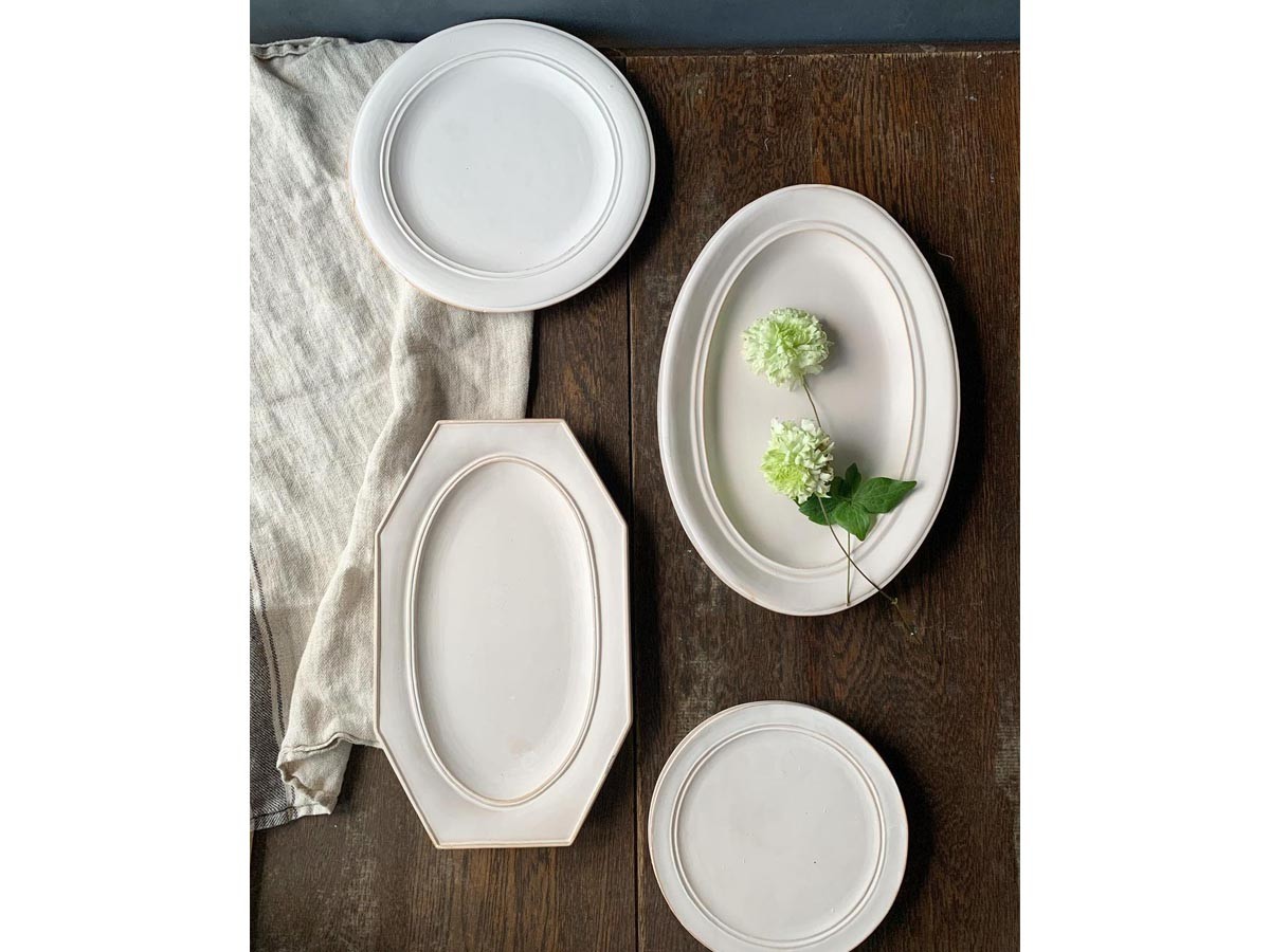 MISHIM POTTERY CREATION StiLL round plate S / ミシンポタリークリエイション スティル ラウンドプレート S（胡粉） （食器・テーブルウェア > 皿・プレート） 17