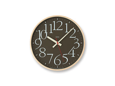 ダークブラウンの壁掛け時計 - インテリア・家具通販【FLYMEe】