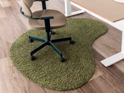 チベタンラグ　シートラグ　チェアマット　雲ナチュラル BORDERLESS CHAIR RUG MAT / ボーダレス チェア ラグ マット