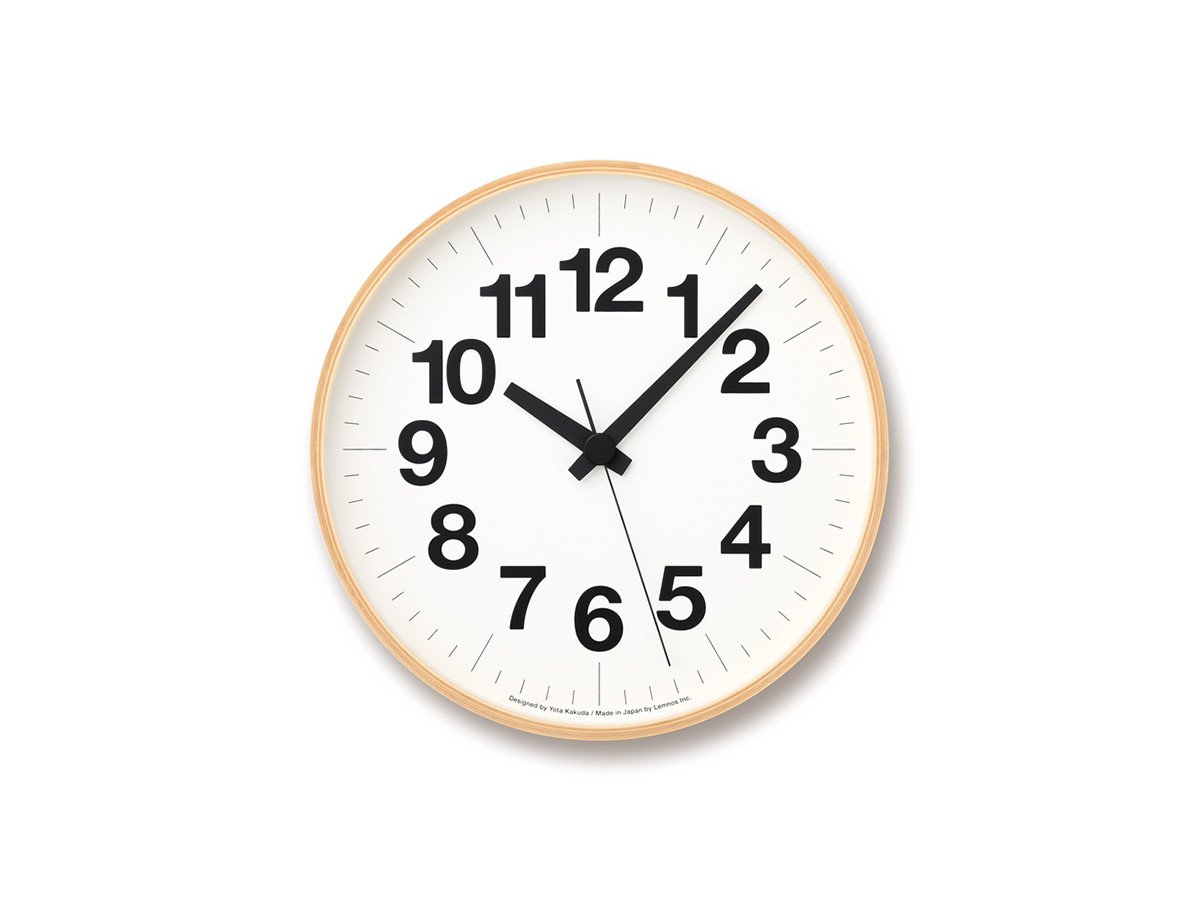 Lemnos Numbers clock / レムノス ナンバーの時計 直径30.5cm （時計 > 壁掛け時計） 1