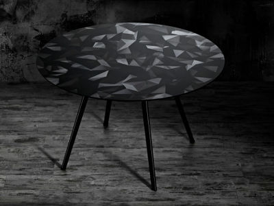 DIESEL LIVING with MOROSO PYLON ROUND TABLE PRISM