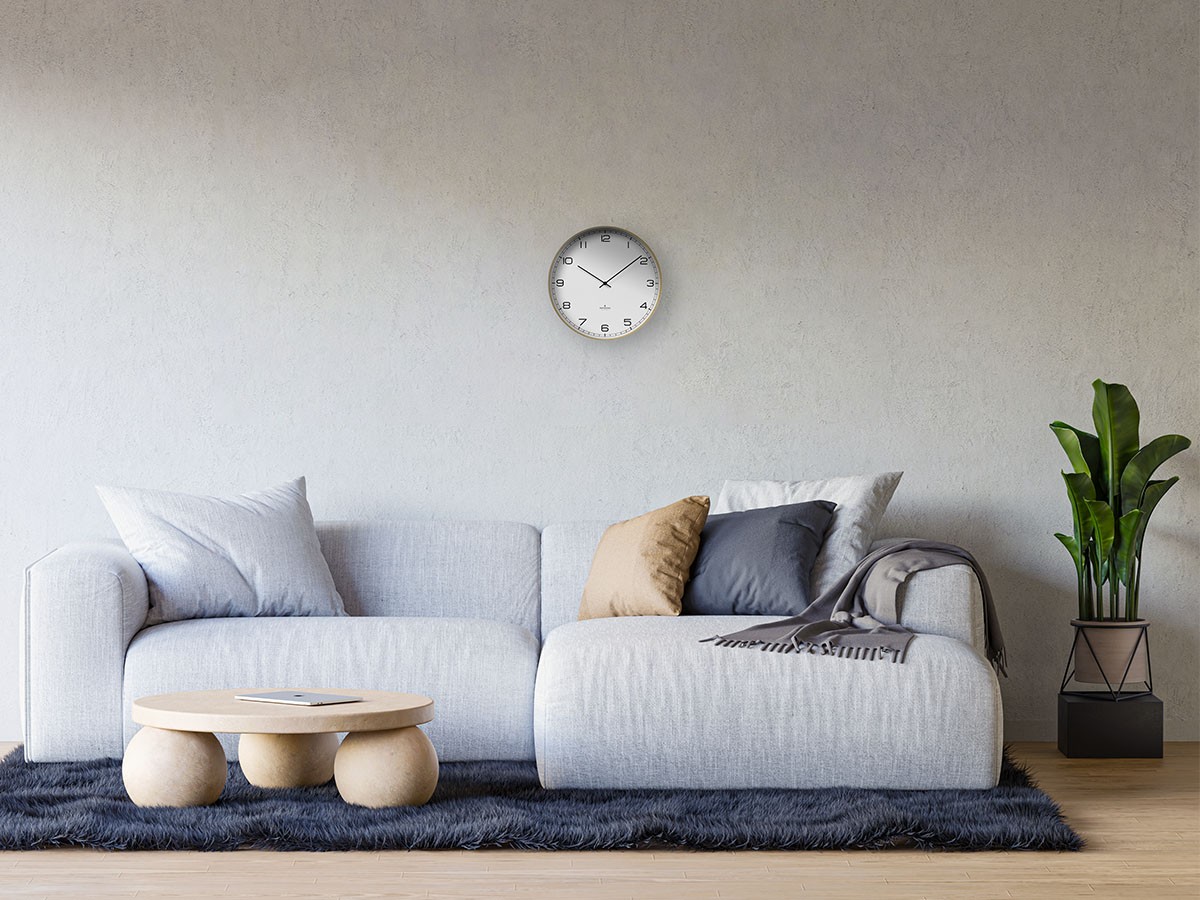 HUYGENS Wall clock wood35 white arabic / ホイヘンス ウォールクロック ウッド35 ホワイト アラビック （時計 > 壁掛け時計） 2