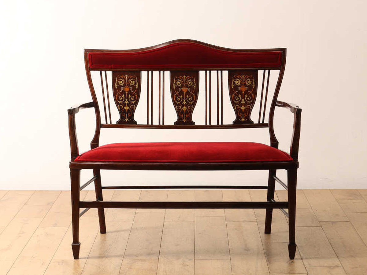 Lloyd's Antiques Real Antique Inlay Settee / ロイズ・アンティーク