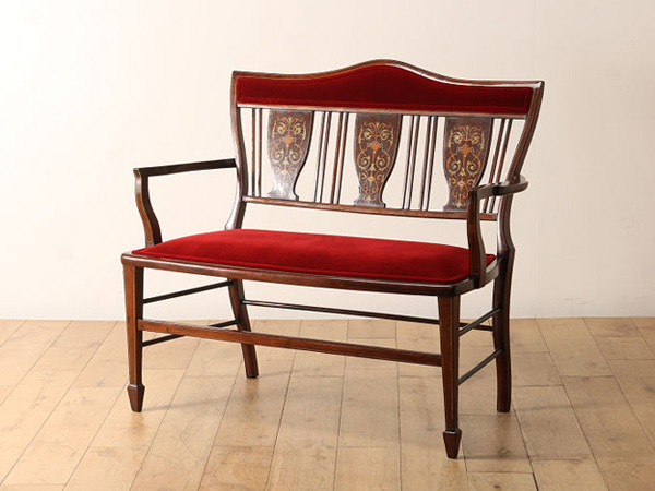 Lloyd's Antiques Real Antique Inlay Settee / ロイズ・アンティーク