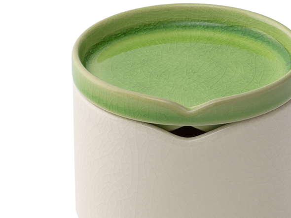 HASU GREEN CRACKLE Stacking bowl S with lid / ハス 緑貫入 蓋付重ね小鉢 （食器・テーブルウェア > お椀・ボウル） 2