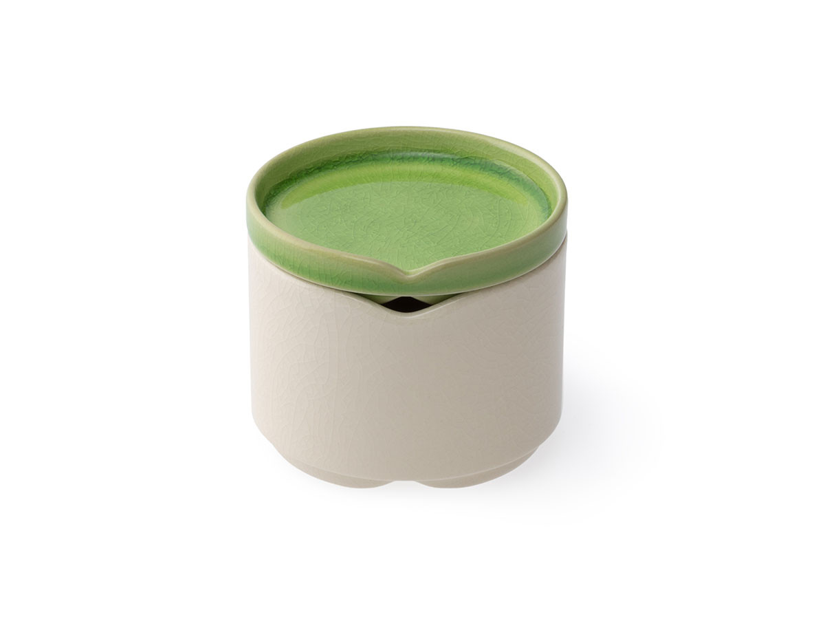 HASU GREEN CRACKLE Stacking bowl S with lid / ハス 緑貫入 蓋付重ね小鉢 （食器・テーブルウェア > お椀・ボウル） 1