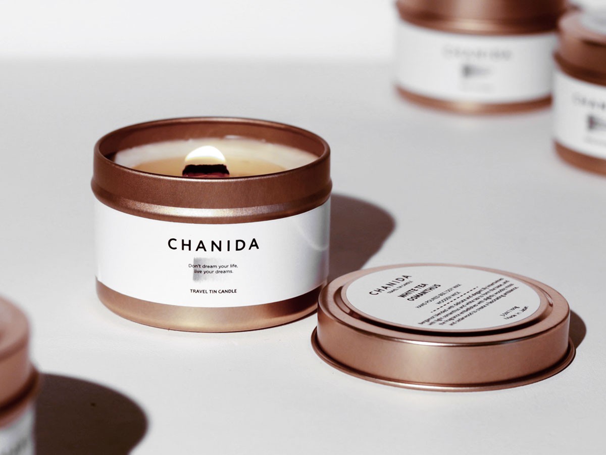 CHANIDA TRAVEL TIN CANDLES SET OF 3 / チャニダ トラベルティンキャンドル 3個セット （雑貨・その他インテリア家具 > ディフューザー・キャンドル） 9