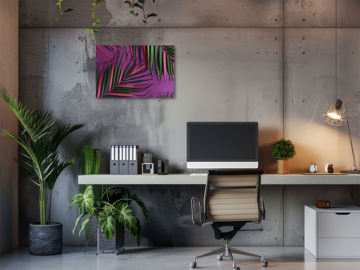 YOKO Takeuchi Botanic Palm Pink / ヨウコ タケウチ ボタニック ピンクパーム レクタングルLL （アート・オブジェ > フォトパネル・フォトアート） 2