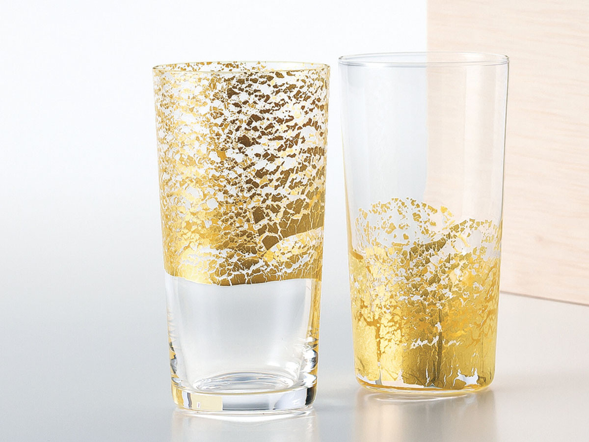 東洋佐々木ガラス KINHARI Tumbler / とうようささきガラス 江戸硝子 金玻璃 冷酒杯吟醸（大地） （食器・テーブルウェア > タンブラー・グラス） 2