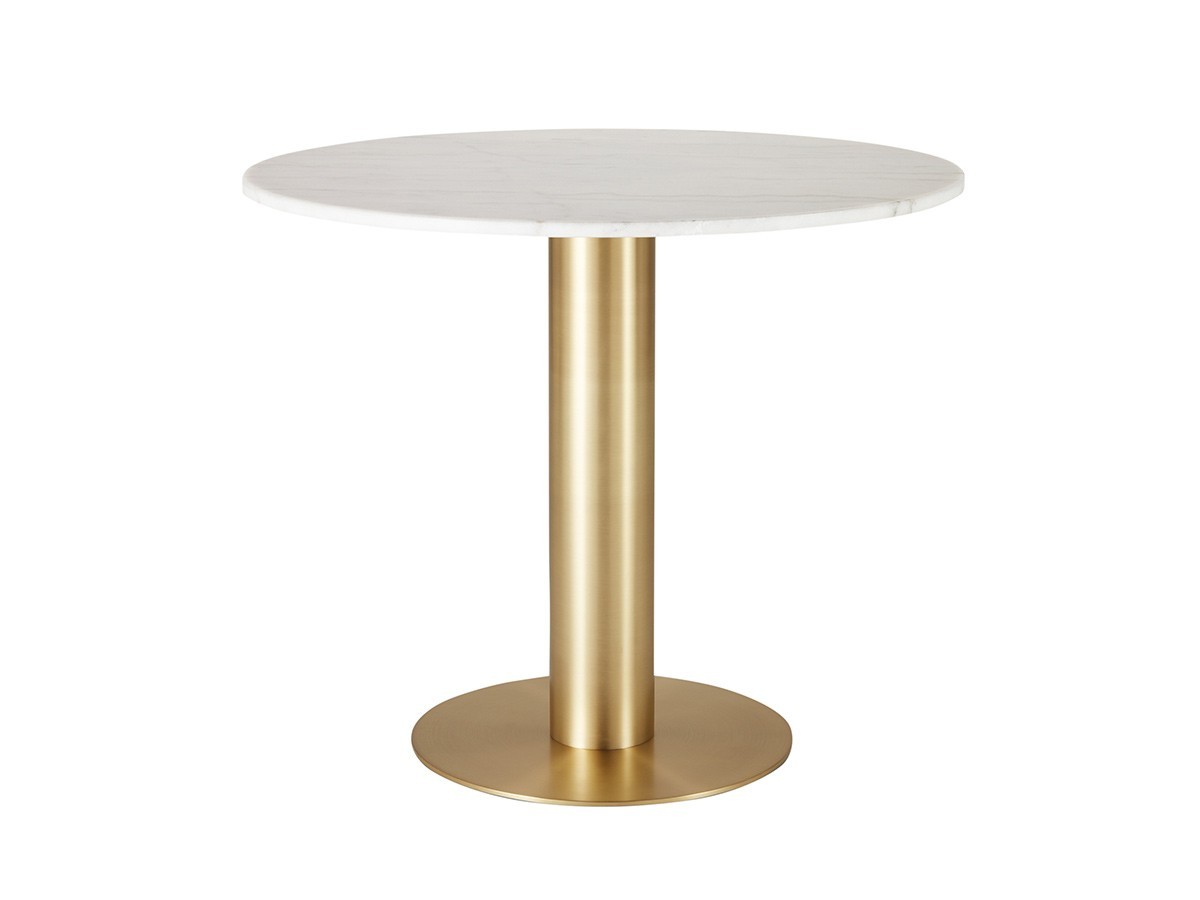 Tom Dixon. Tube Base + White Marble Top Round 900 / トム・ディクソン チューブ ベース + ホワイトマーブルトップ ラウンド 900 （テーブル > ダイニングテーブル） 2