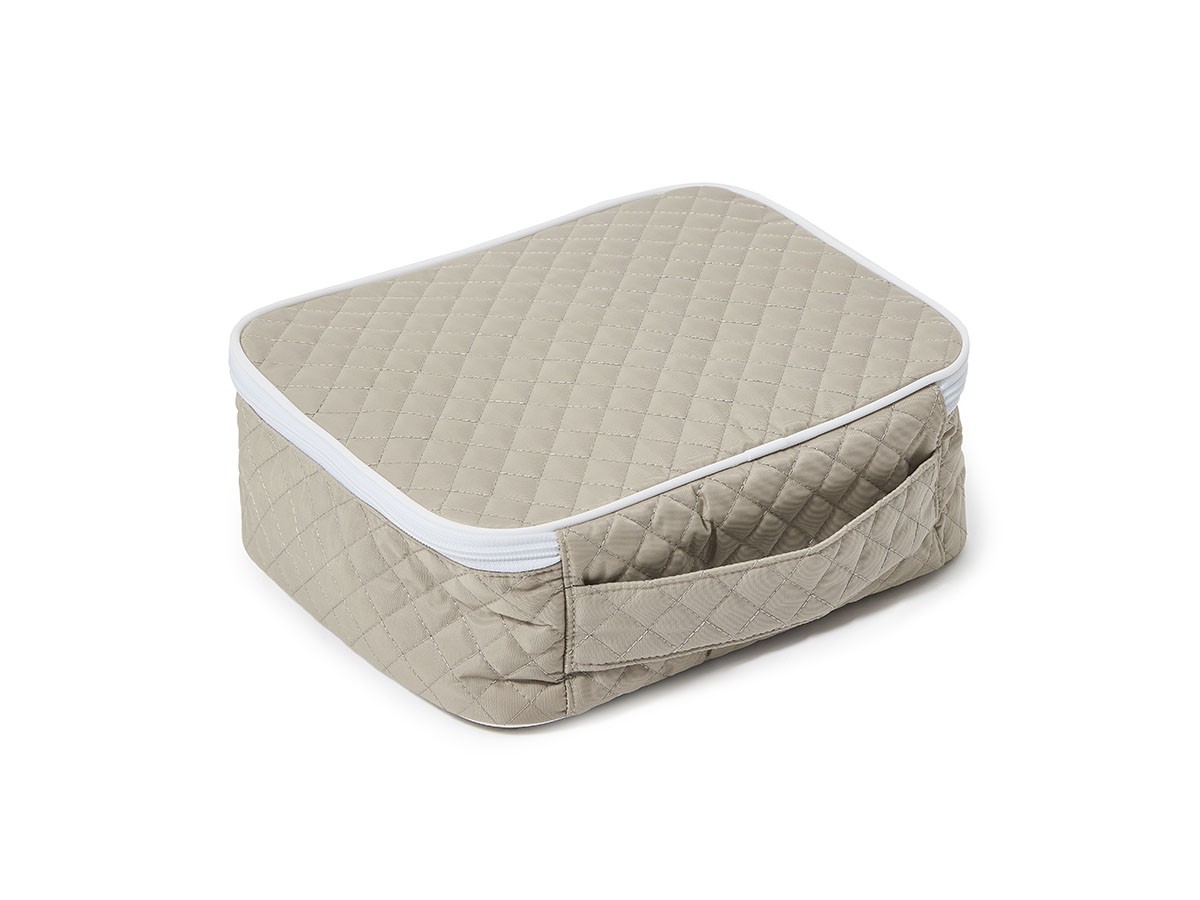 HOTEL LIKE INTERIOR Diamond Quilt Pouch / ホテルライクインテリア ダイヤモンド キルトポーチ 刺繍入り4点セット（サンド） （インテリア雑貨 > その他インテリア雑貨） 7