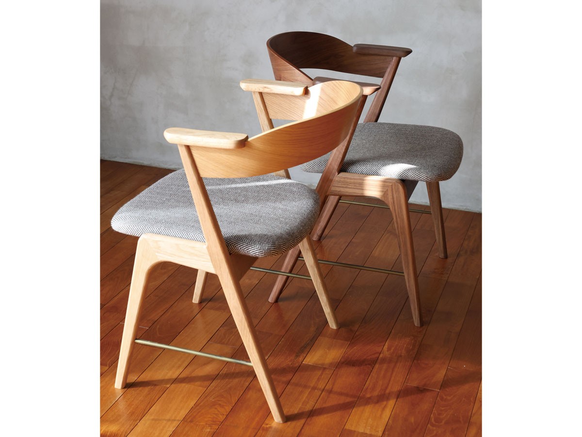 a.depeche danis short arm chair wood × brass / アデペシュ ダニス ショートアームチェア ウッド × ブラス （チェア・椅子 > ダイニングチェア） 21