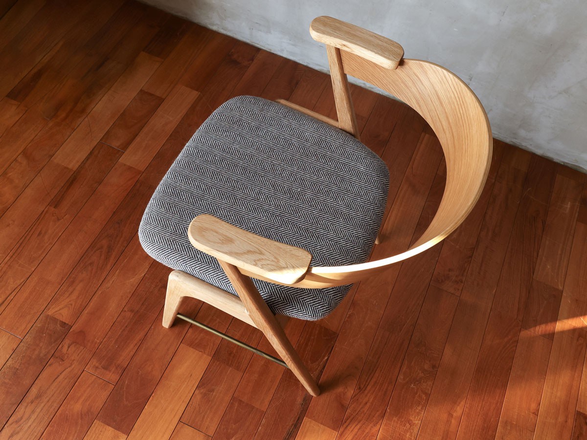 a.depeche danis short arm chair wood × brass / アデペシュ ダニス ショートアームチェア ウッド × ブラス （チェア・椅子 > ダイニングチェア） 24