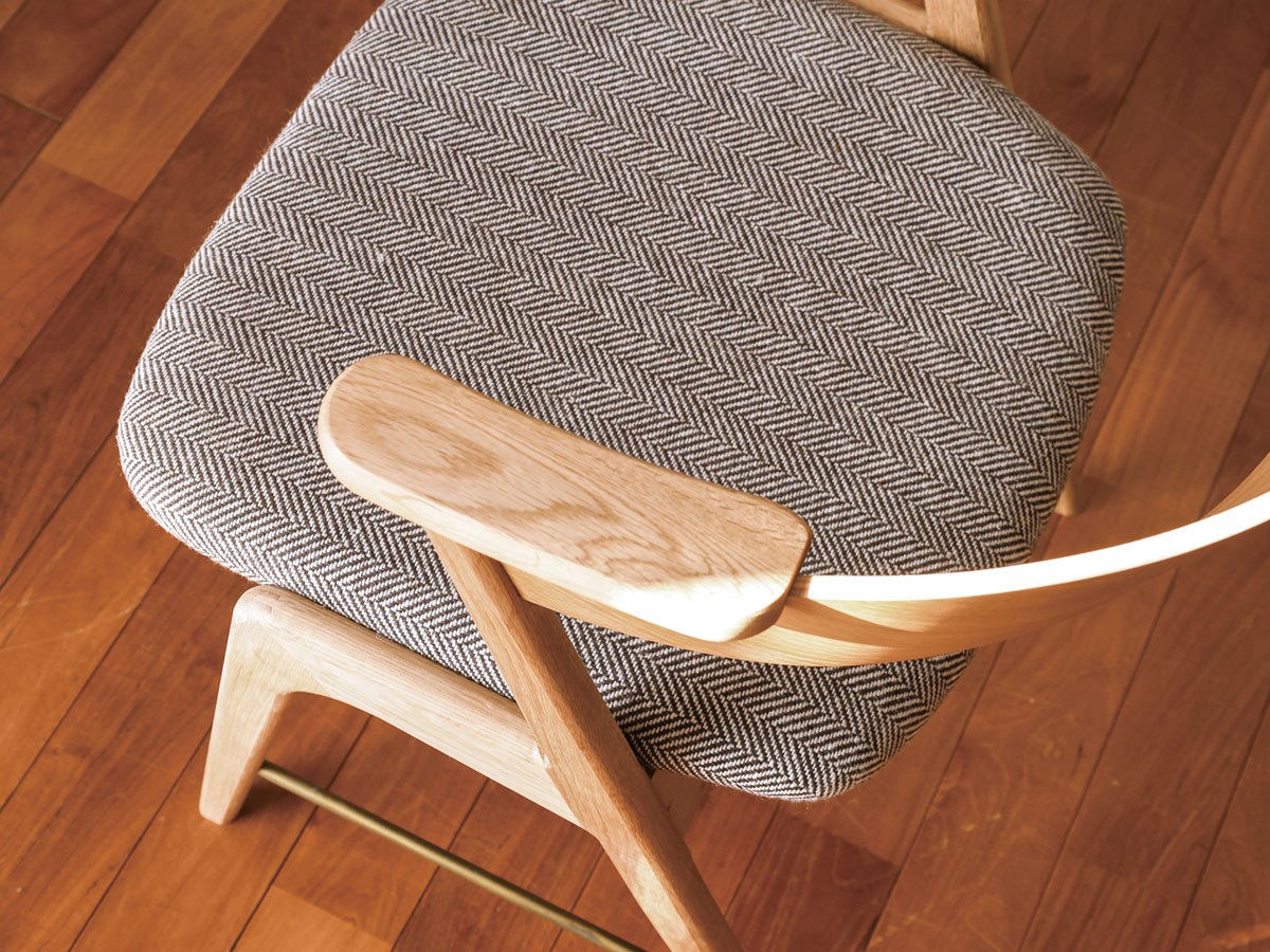 a.depeche danis short arm chair wood × brass / アデペシュ ダニス ショートアームチェア ウッド × ブラス （チェア・椅子 > ダイニングチェア） 26