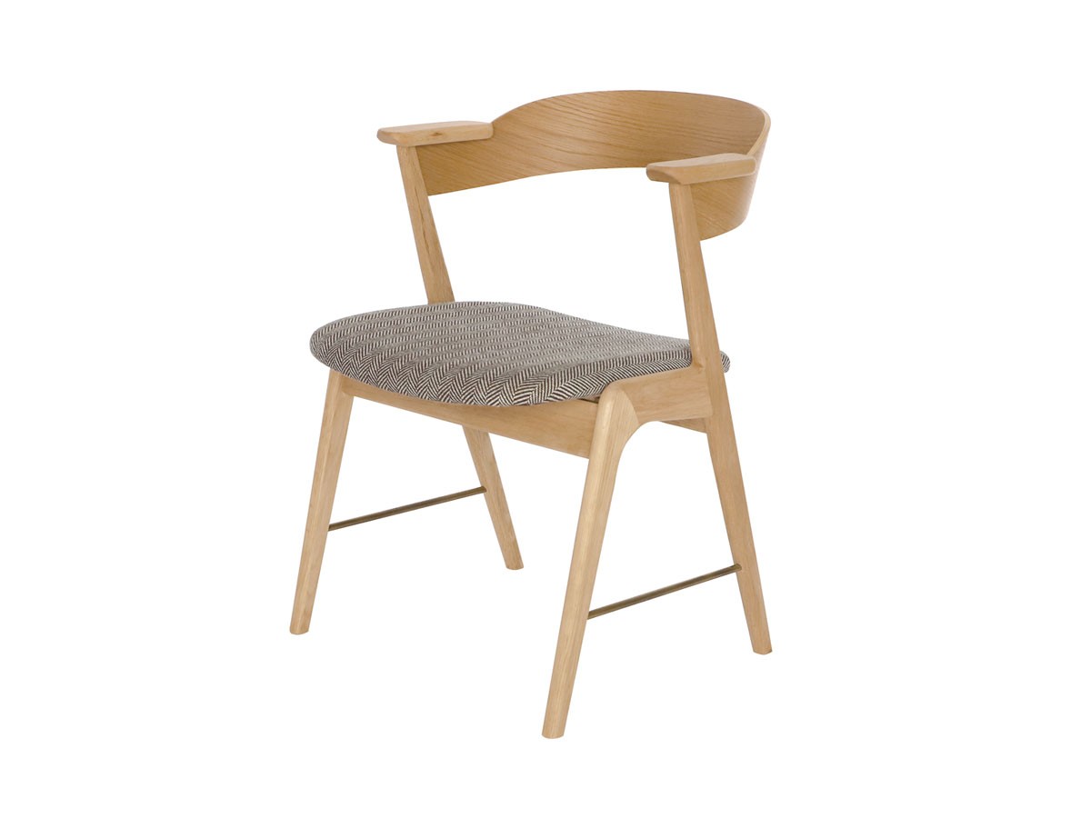 a.depeche danis short arm chair wood × brass / アデペシュ ダニス ショートアームチェア ウッド × ブラス （チェア・椅子 > ダイニングチェア） 2