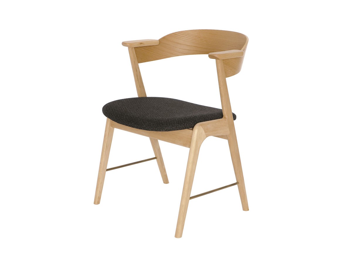 a.depeche danis short arm chair wood × brass / アデペシュ ダニス ショートアームチェア ウッド × ブラス （チェア・椅子 > ダイニングチェア） 3