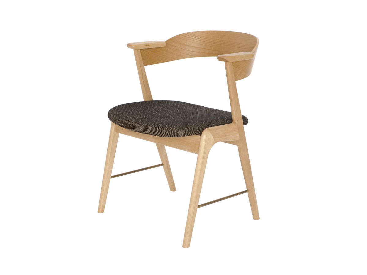 a.depeche danis short arm chair wood × brass / アデペシュ ダニス ショートアームチェア ウッド × ブラス （チェア・椅子 > ダイニングチェア） 4