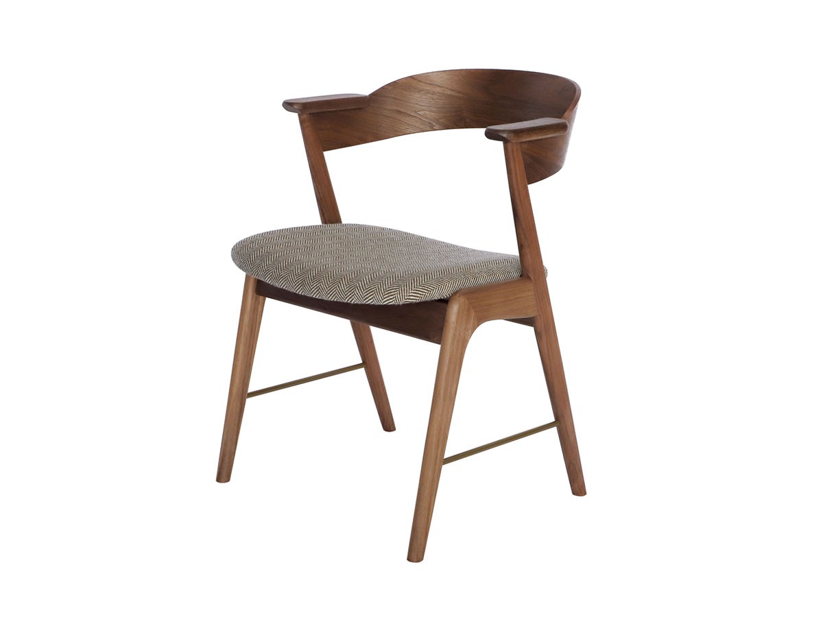 a.depeche danis short arm chair wood × brass / アデペシュ ダニス ショートアームチェア ウッド × ブラス （チェア・椅子 > ダイニングチェア） 6