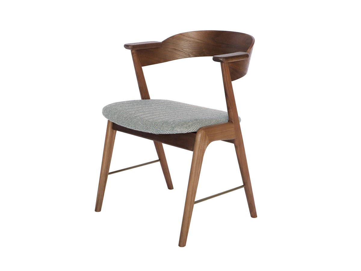 a.depeche danis short arm chair wood × brass / アデペシュ ダニス ショートアームチェア ウッド × ブラス （チェア・椅子 > ダイニングチェア） 5