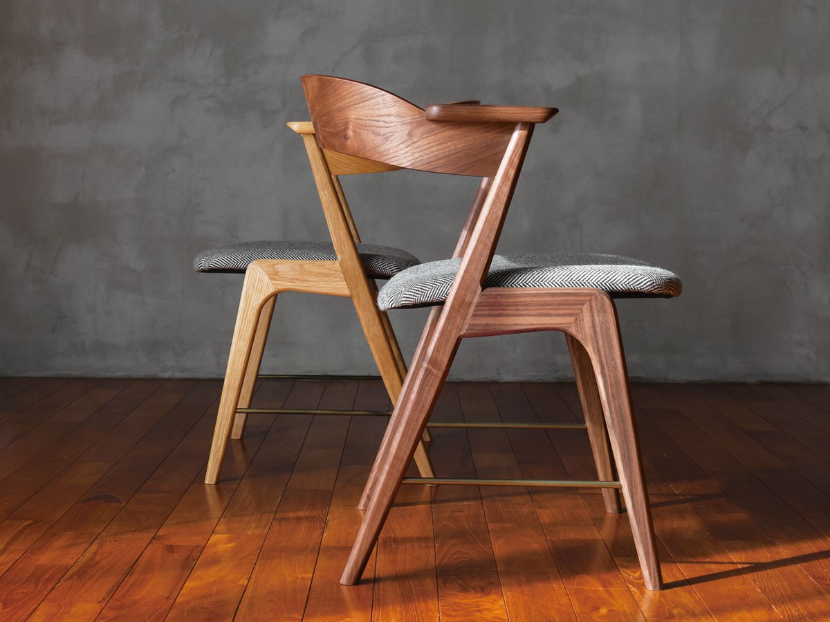 a.depeche danis short arm chair wood × brass / アデペシュ ダニス ショートアームチェア ウッド × ブラス （チェア・椅子 > ダイニングチェア） 22