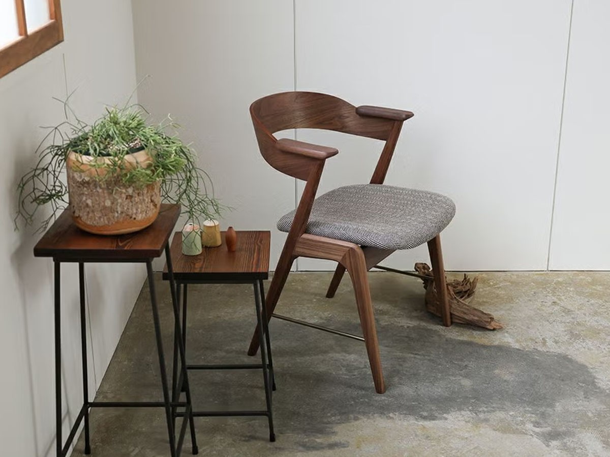 a.depeche danis short arm chair wood × brass / アデペシュ ダニス ショートアームチェア ウッド × ブラス （チェア・椅子 > ダイニングチェア） 19