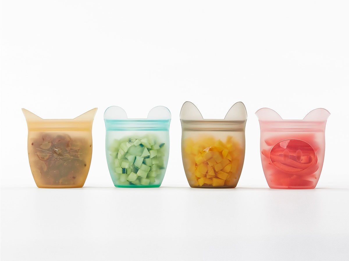 Zip Top Kids Set / ジップ トップ ベビースナックバッグ 4点セット （食器・テーブルウェア > その他テーブルウェア） 2