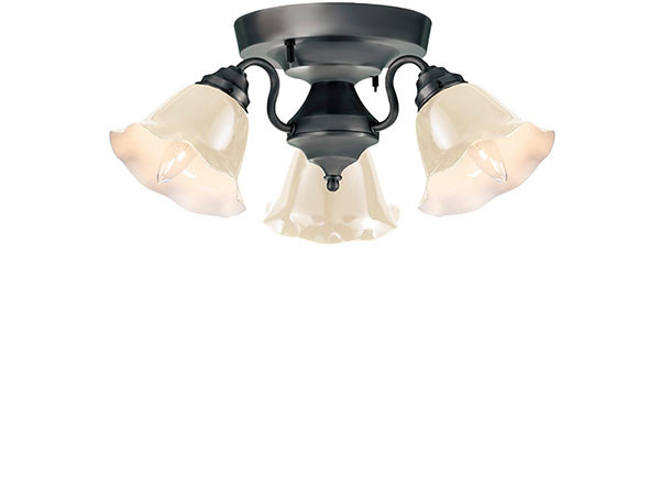 CUSTOM SERIES
3 Ceiling Lamp × Mini Wave Enamel / カスタムシリーズ
3灯シーリングランプ × ミニエナメル（ウェーブ） （ライト・照明 > シーリングライト） 15