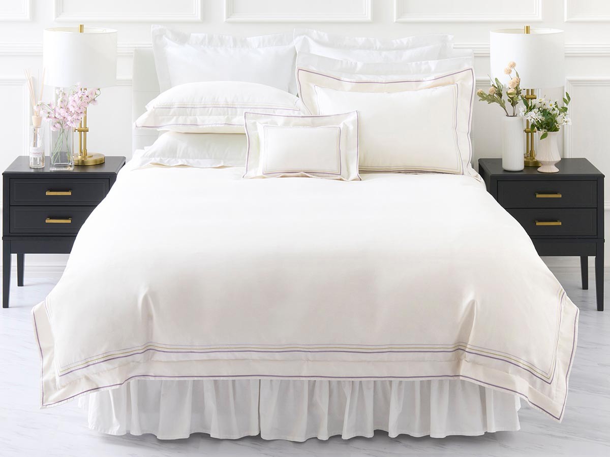 HOTEL LIKE INTERIOR 400TC Color Tracks / ホテルライクインテリア 400TC カラートラックス 掛け布団カバー （ベッド・寝具 > ベッドカバー・ベッドリネン） 3