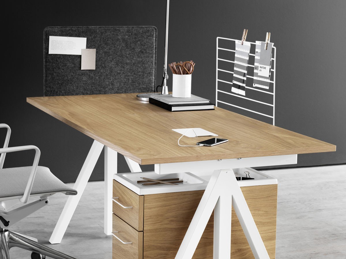 String Furniture Works Sit-stand Desk / Electrical / ストリングファニチャー ワークス 昇降式ワークデスク 幅160cm オーク天板 （テーブル > 昇降式テーブル） 3