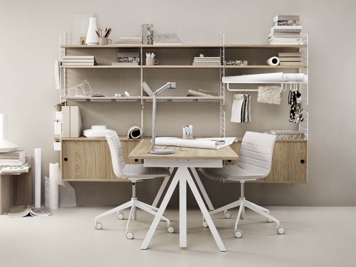 String Furniture Works Sit-stand Desk / Electrical / ストリングファニチャー ワークス 昇降式ワークデスク 幅160cm オーク天板 （テーブル > 昇降式テーブル） 7