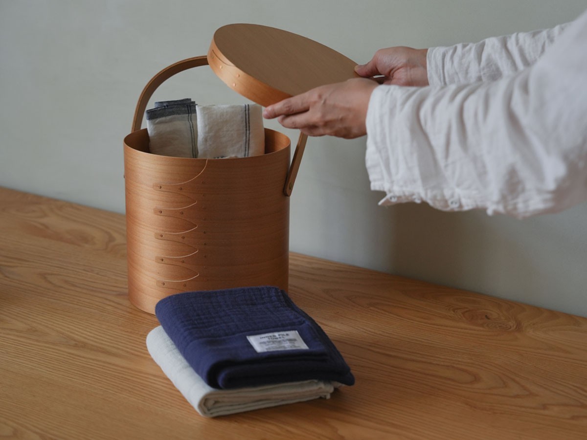 Shaker Round Handle Box / シェーカー ラウンドハンドルボックス L（ライトブラウン） （インテリア雑貨 > ツールボックス・小物収納） 3